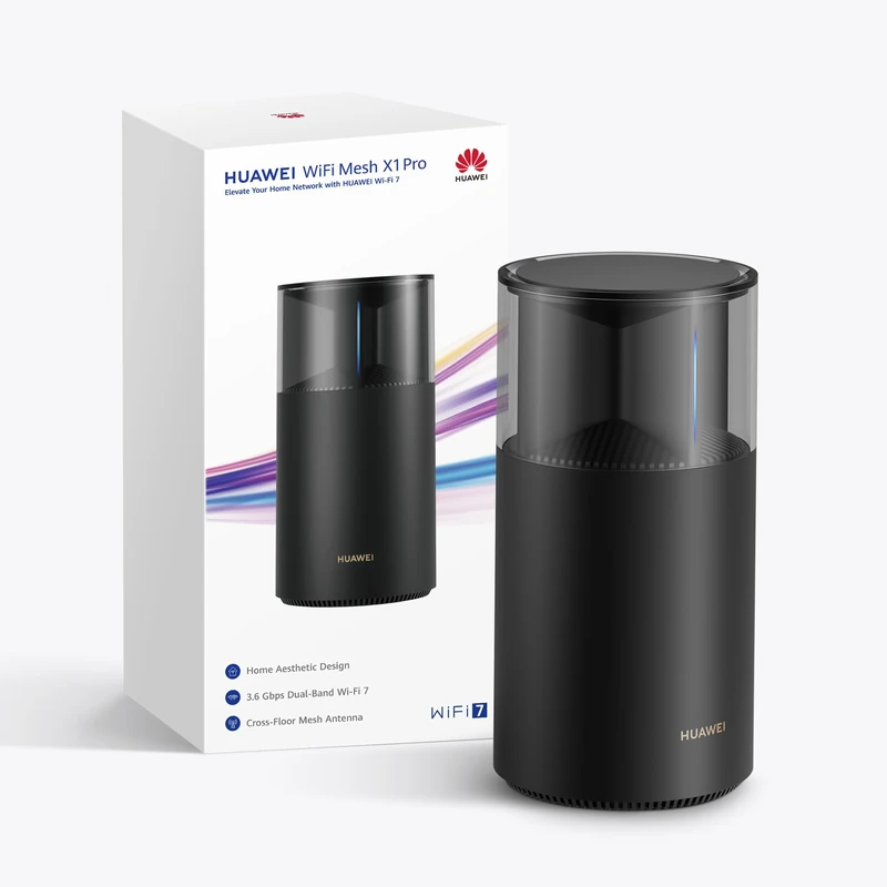 HUAWEI WiFi Mesh X1 Pro Router, 3.6 Gbps, Dual Band WLAN 7, 1 Pack