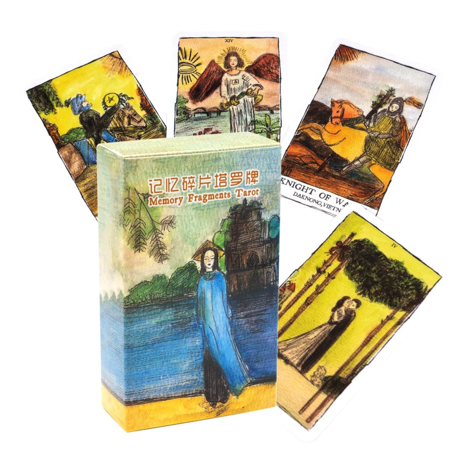 Tarot Decks, English Tarot Cards Deck Board Game, 4.13 x 2.44 inches Team Interaction Activity, Nostalgic Collectible for, Birthdays, Holidays, Family, Friends and Colleagues