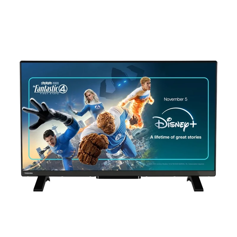Toshiba 32" WV2553DB HD Ready Smart VIDAA TV, HDR, Freely, Disney plus, Prime Video, Netflix, Dolby Audio, Works with Alexa, Works with Google Assistant, VIDAA Voice 2025