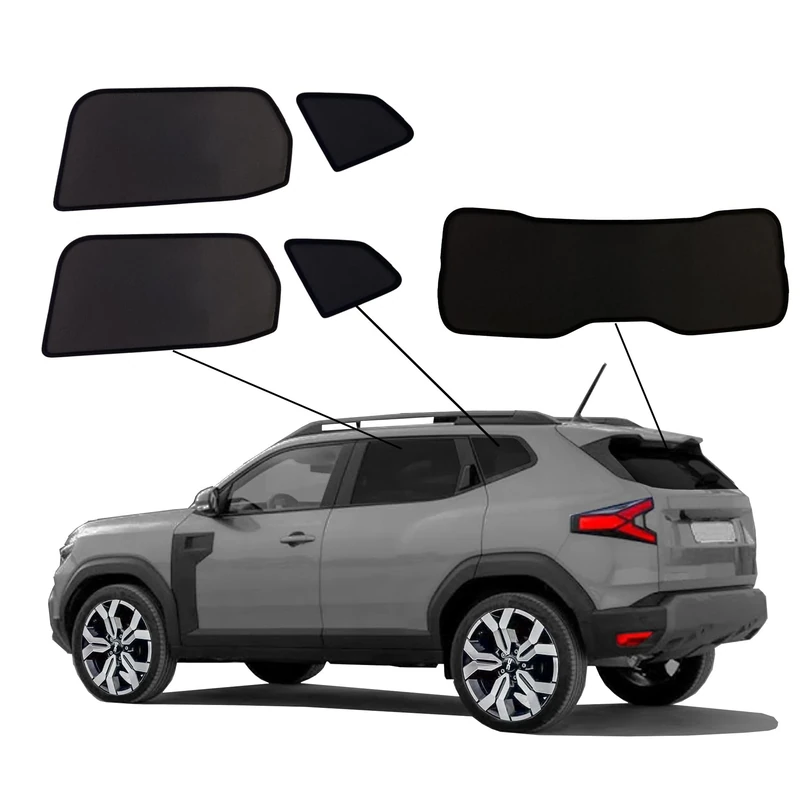 SunClip Privacy & Sun protection compatible with Dacia Duster III 2024-