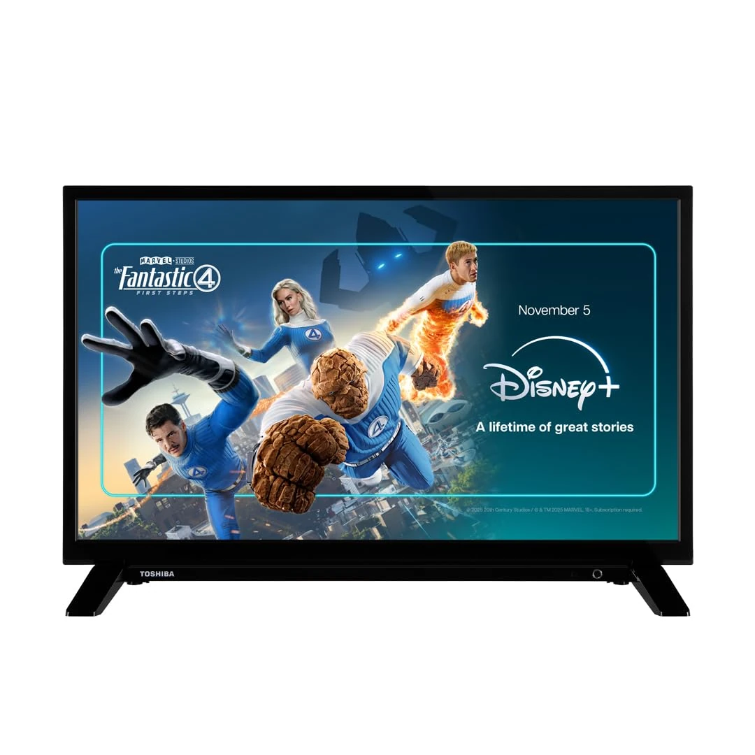Toshiba 24" WV2553DB HD Ready Smart VIDAA TV, HDR, Freely, Disney plus, Prime Video, Netflix, Dolby Audio, Works with Alexa, Works with Google Assistant, VIDAA Voice 2025