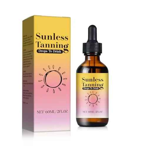 Tanning Drops, Sunless Tanning Drops to Drink, Enhancing Natural Skin Tone for All Skin Types (Multicolor)