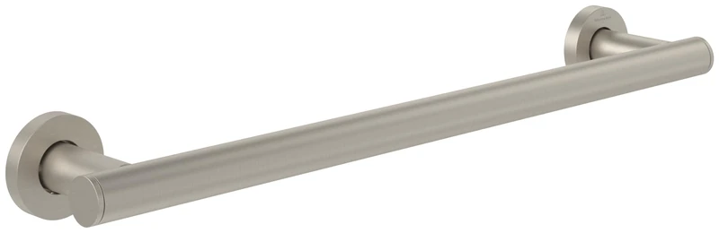Villeroy & Boch Elements - Tender Grab Handle, for Wall Installation, for Showers and Baths, 451 x 82 x 50 mm, Brushed Nickel