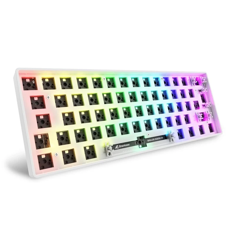 Sharkoon Skiller SGK50 S4 Gen2 Barebone, White, 60% German Layout