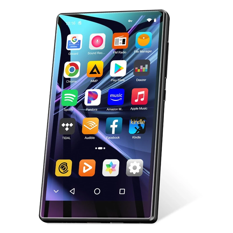 MP3 Player with Bluetooth and WiFi, 80GB MP3 MP4 Players with 4" Touchscreen and Speaker, Android MP3 Player with Spotify, Audible, Amazon Music, Deezer,Play Store,FM Radio, Expanded Up to 1TB