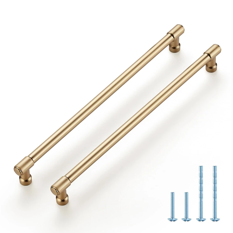 Joy Decor Champagne Bronze Cabinet Handles Modern Pulls,10 Inch,20 Pack