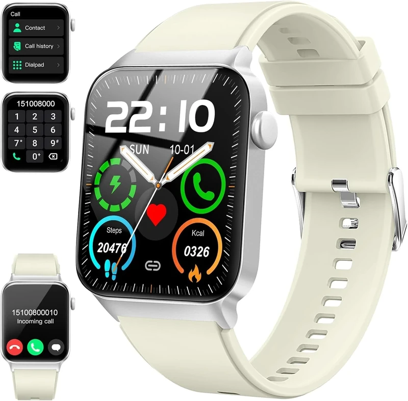 Donerton Smart Watch, Smartwatch for Men Women (Answer/Make Calls), Fitness Watch with Heart Rate/Sleep, Pedometer, Android Smart Watch for Android iOS