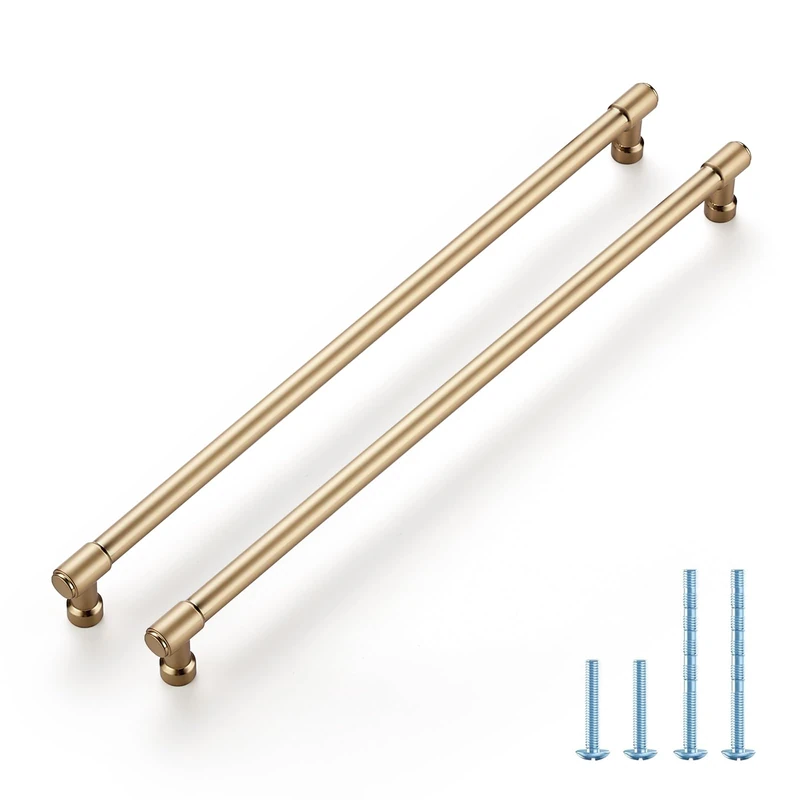 Joy Decor Champagne Bronze Cabinet Handles Modern Pulls,12-3/5 Inch,20 Pack