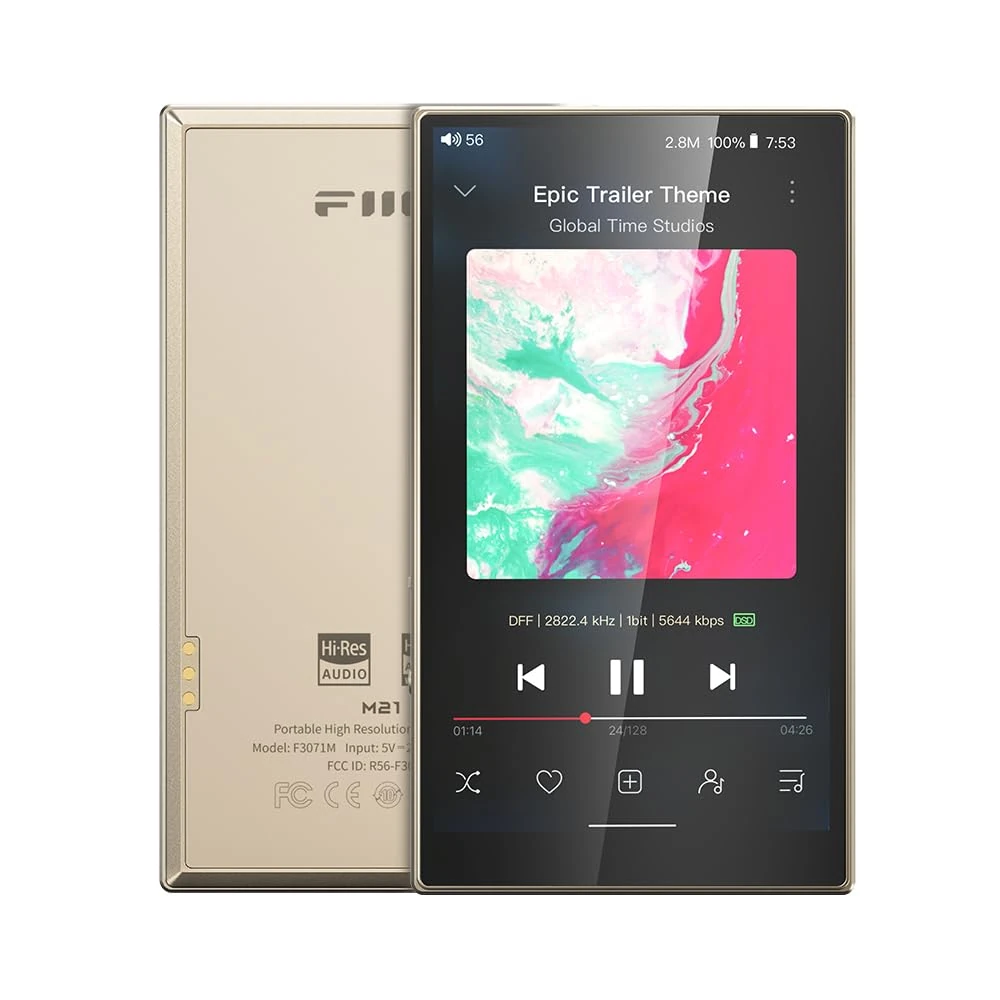 FiiO M21 Digital Audio Player (Titanium Gold)