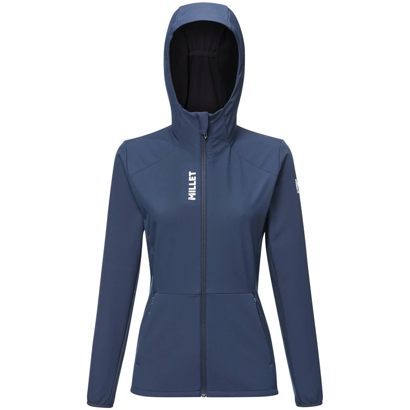 MILLET - Women's Seneca Softshell Hooded Jacket - Water Repellent - Windproof - Fleece Inside