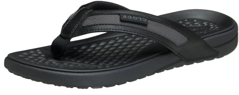 Crocs Men, Yukon Sport Flip, Black/Slate Grey, 6 UK Men