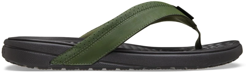 Crocs Men, Yukon Surf Flip, Army Green/Black, 6 UK Men