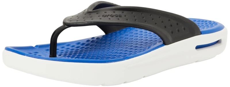 Crocs Men, InMotion Flip, Black/Blue Bolt, 11 UK Men
