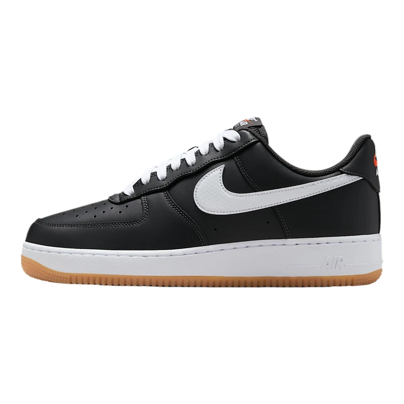 NIKE Men's AIR Force 1 '07 LV8 Sneaker, Anthracite White Gum Yellow, 2.5 UK