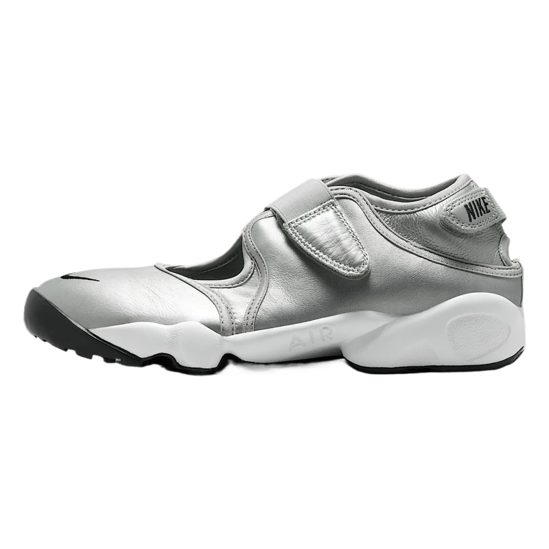 NIKE Women's Air Rift Sneaker, Metallic Silver Sail Black, 2.5 UK - Image 1