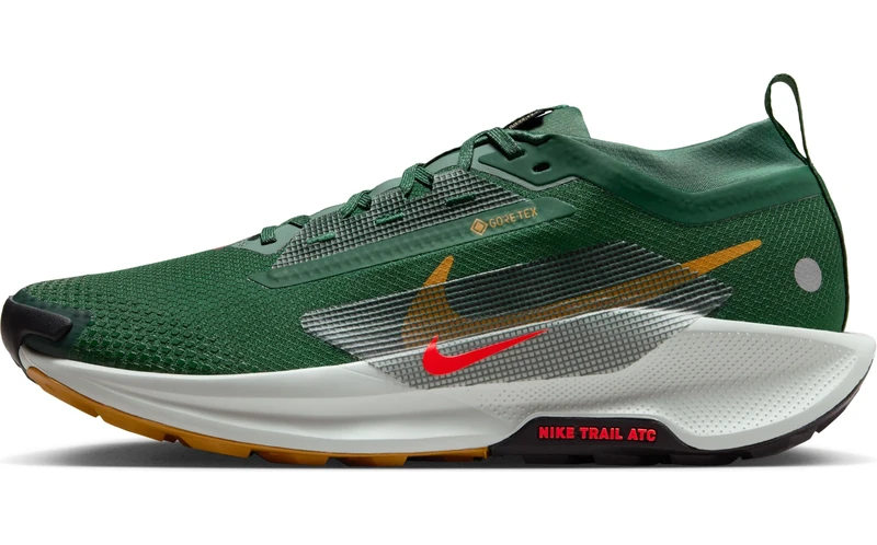 NIKE Pegasus Trail 5 Gore-TEX FIR/Bright Crimson-Clay Green 9 UK