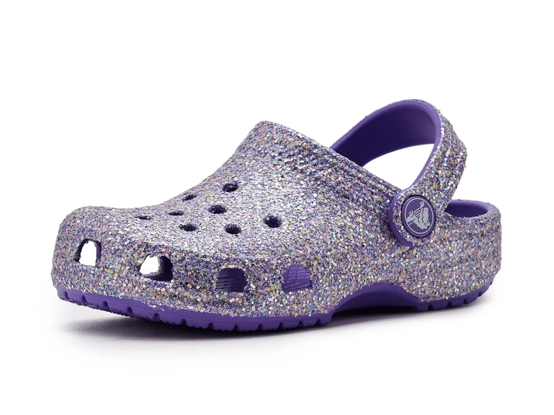 Crocs Unisex Kids, Classic Fantasy Glitter Clog K, Purple, 11 UK Child