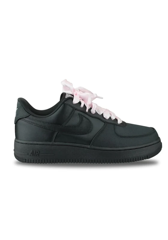 NIKE Women's WMNS AIR Force 1 '07 LV8 Sneaker, Black Black Pink Ice, 2.5 UK