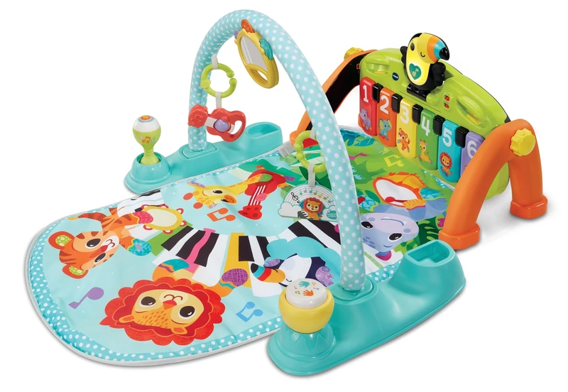 VTech Baby 5-in-1 Toucan Tunes Play Gym, Play Gym for Sensory Play, Light Up Play Gym, Musical Exploration, Suitable for Ages 0, 3, 6, 9 Months Plus, English Version