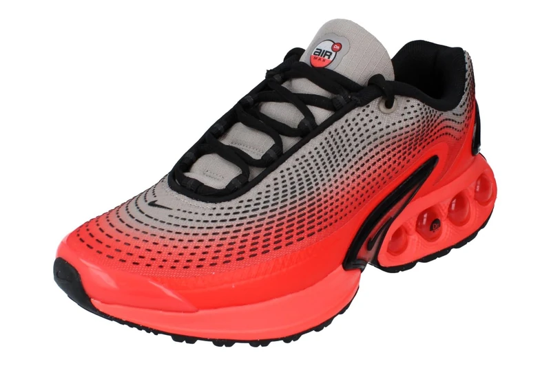 NIKE Air Max Dn SE College Grey/Black-Bright Crimson 6.5 UK