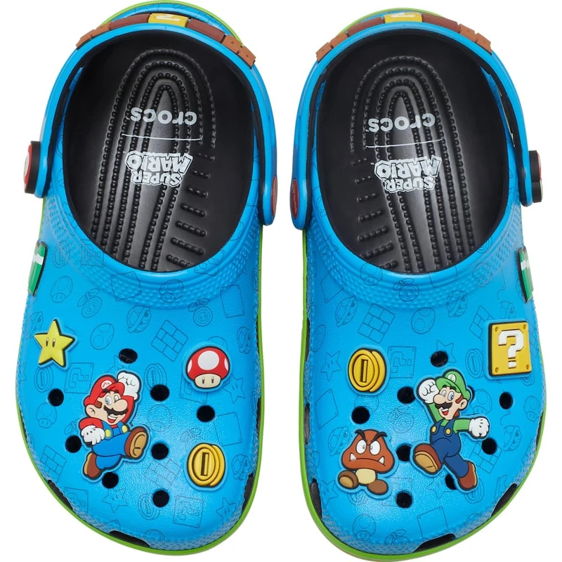Crocs Unisex Kids, Super Mario Core Classic Clog K, Multi, 1 UK - Image 1
