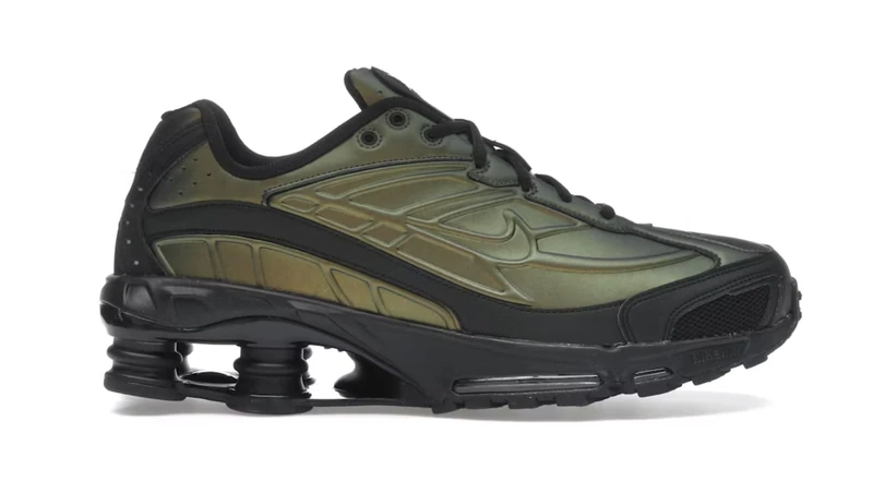 Nike Shox Ride 2 Black/Black-Olive Flak-Metallic Silver 4 UK