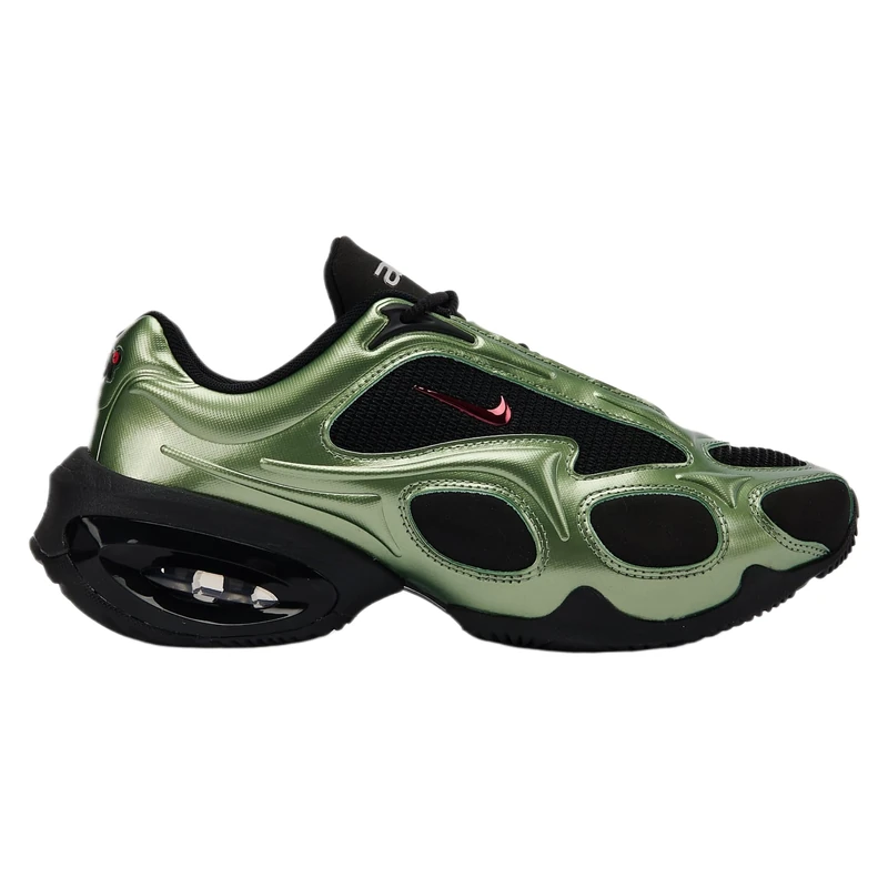 NIKE Women's WMNS AIR MAX Muse Sneaker, Black University Red Oil Green, 2.5 UK
