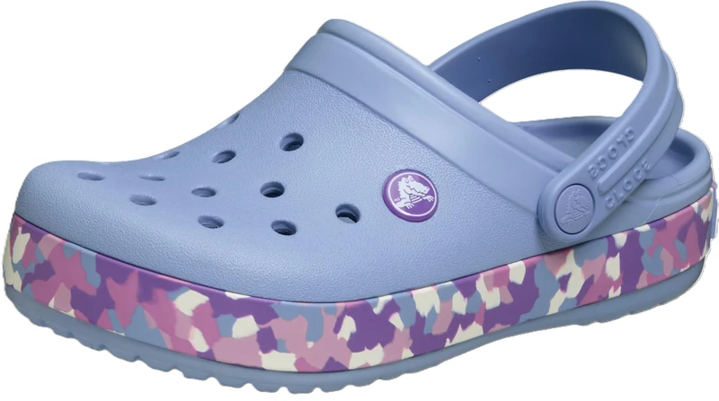 Crocs Unisex Kids, Crocband Confetti Band Clog T, Blue Haze/Multi, 9 UK Child - Image 1