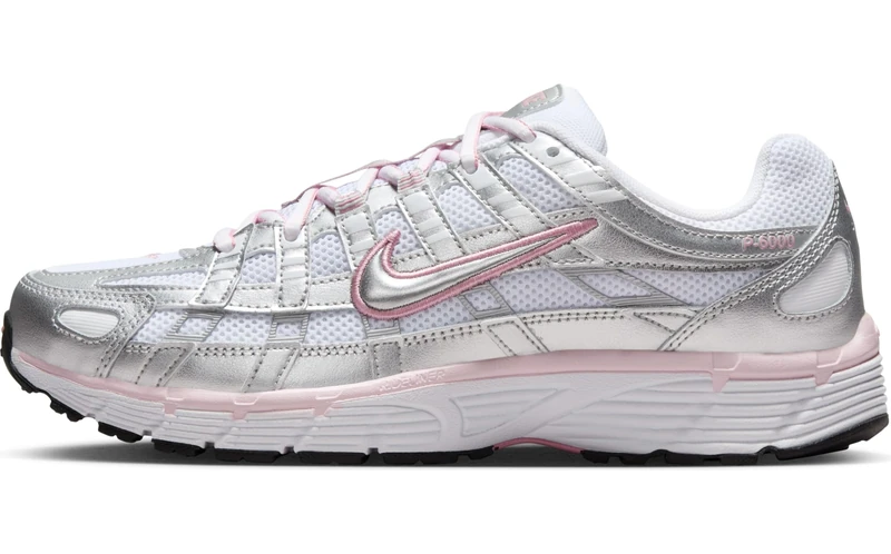 Nike Women's P-6000 Shoes, White/Metallic Silver/Elementa, 8.5