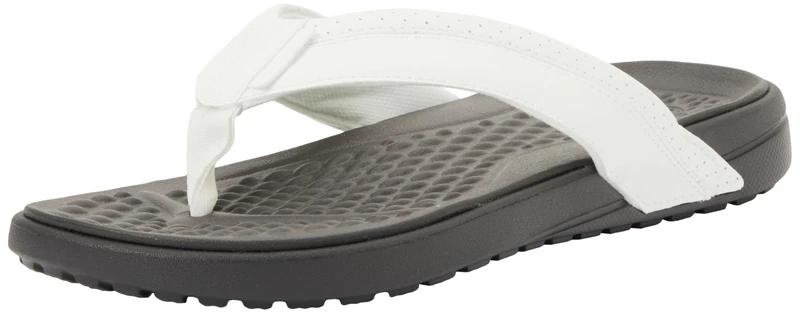 Crocs Men, Yukon Surf Flip, Black Sand/White, 12 UK Men