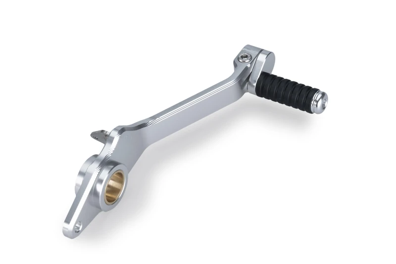 Puig 22120P Brake Lever with ergonomic design, adjustable tip and anodized finish to improve control and safety during daily riding, Silver