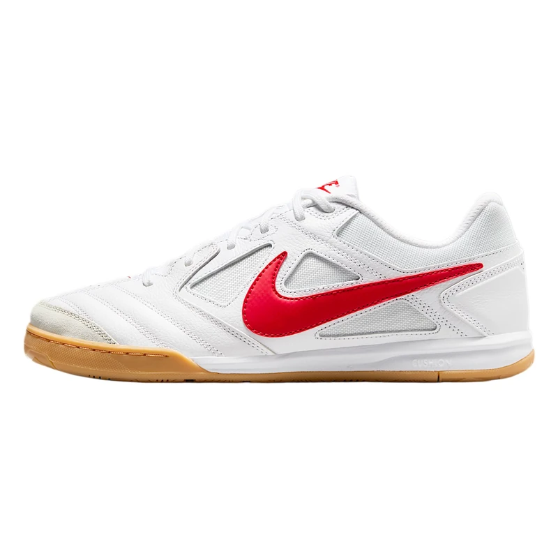 Nike Men's Gato Futsal Shoes, White/University Red/Gum Yello, 9