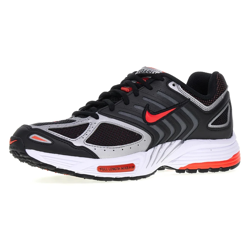 NIKE AIR Pegasus 2005 Black/Bright Crimson-Metallic Silver 9.5 UK