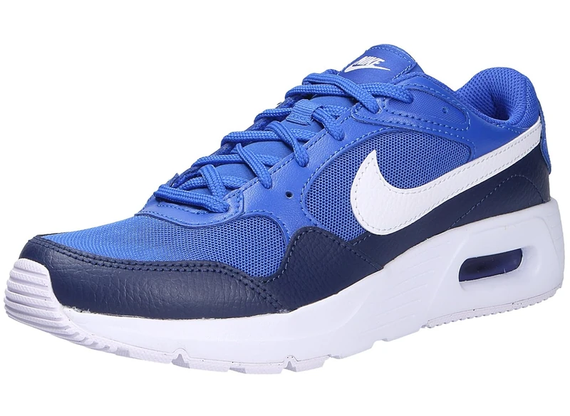 Nike Kids Air Max Sc (Gs) Shoes, Hyper Royal/White/Midnight Nav, 5.5
