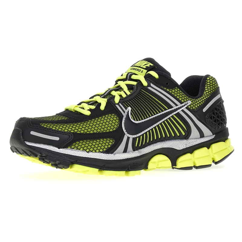 Nike Men's Zoom Vomero 5 Sneaker, Lemon Venom Black White, 12 UK