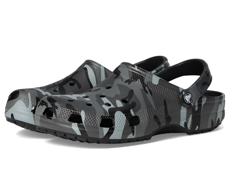 Crocs Unisex Kids, Classic Camouflage Clog T, Black/Slate Grey, 5 UK Child