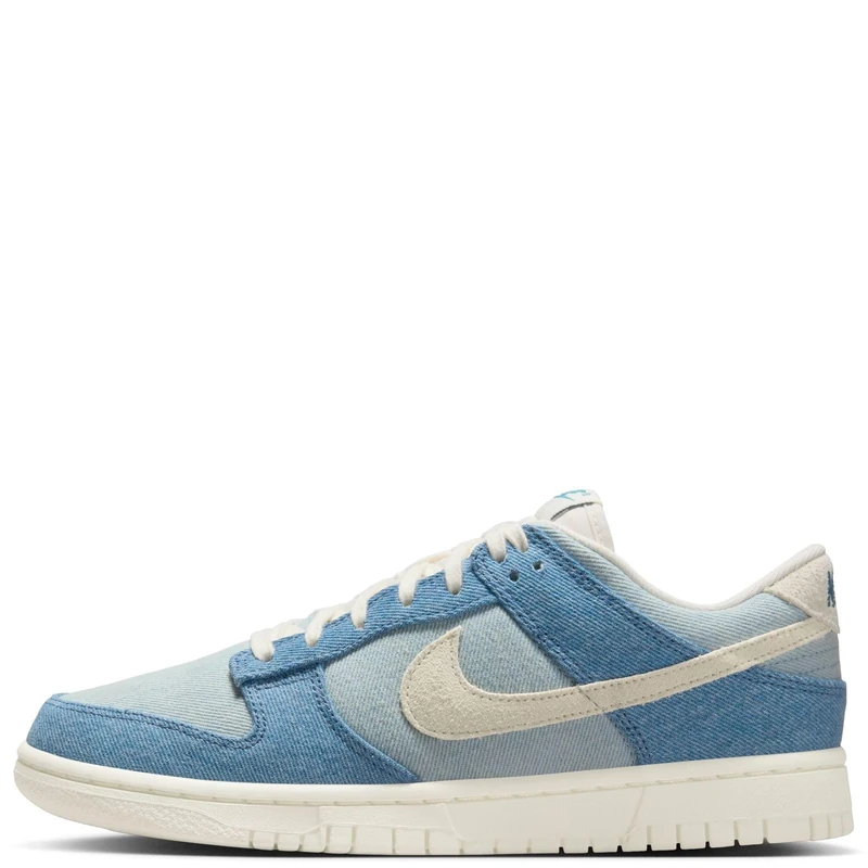 NIKE WMNS Dunk Low Smokey Blue/Pale Ivory-Denim Turq-Ochre 7.5 UK