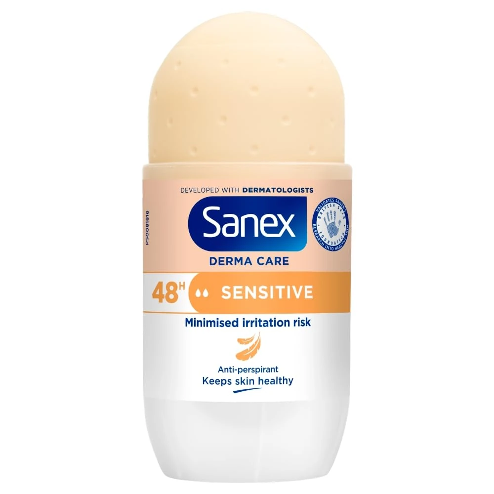 Sanex Roll On Sensitive 48hr, 50 ml