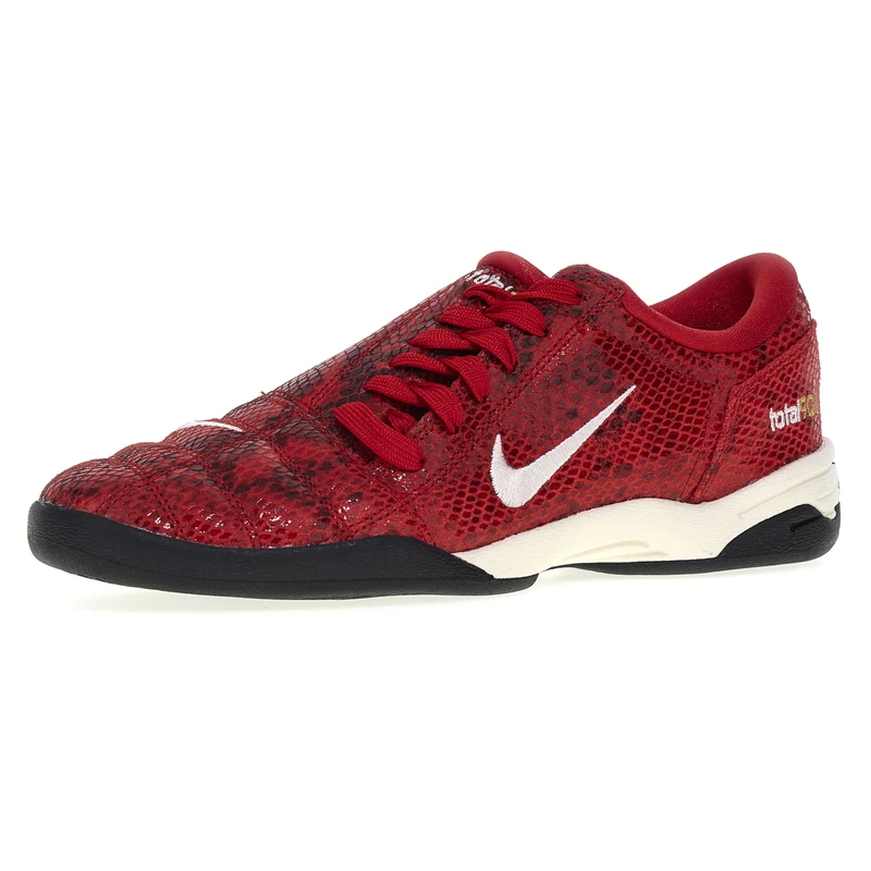 Nike WMNS T90 SE, Women's Sneaker, 37.5 EU, Fire Red Pale Ivory Pale Ivory Black, 4 UK