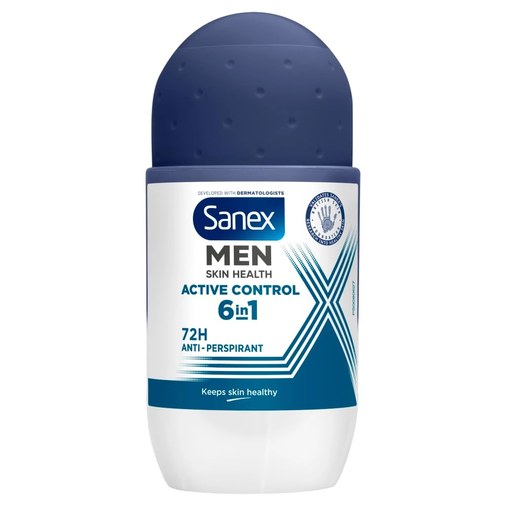 Sanex Roll On Men Active Control 72hr, 50 ml