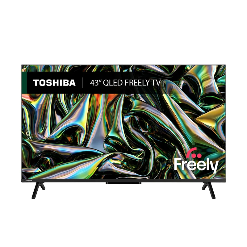 Toshiba 43”QV2F63DB 4K Smart VIDAA TV, Ultra HD, HDR10, Freely, Disney+, Prime Video, Netflix, Dolby Atmos, Dolby Vision, Sound by Onkyo, Works with Alexa, Works with Google Assistant, VIDAA Voice
