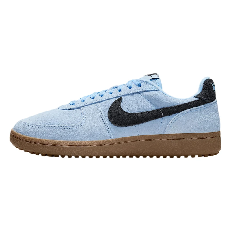 Nike Women's Field General Sneaker, Aluminum/Black/Gum Dark Brown, 8 UK