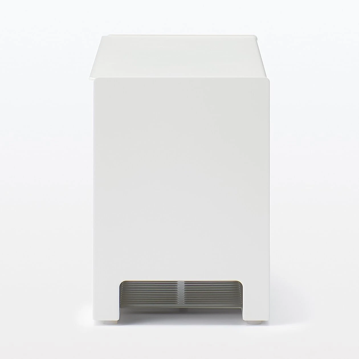 MUJI 無印良品-Steel Cable Management Box, 32 cm Wide, Removable Lid, White (1)