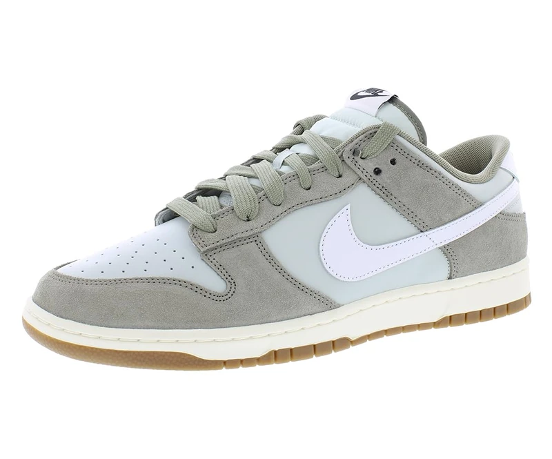 Nike Men's Dunk Low Retro Se Shoes, Light Silver/White/Light Army, 11.5
