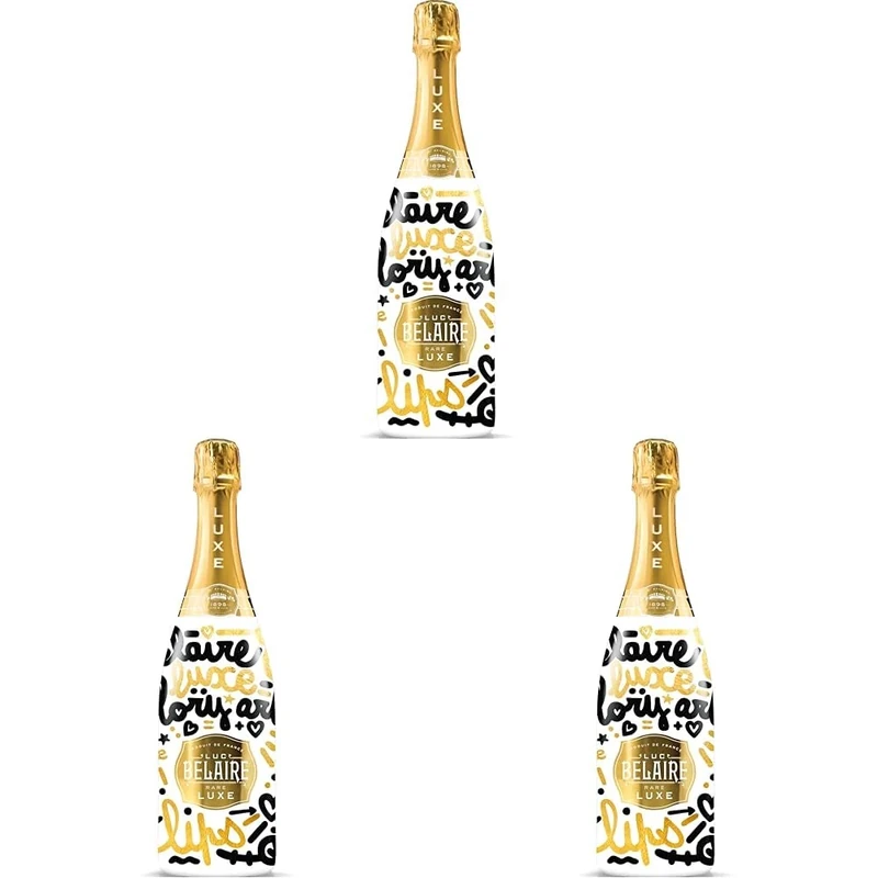 Luc Belaire Luxe Art Series Sparkling Wine 75cl (Pack of 3)