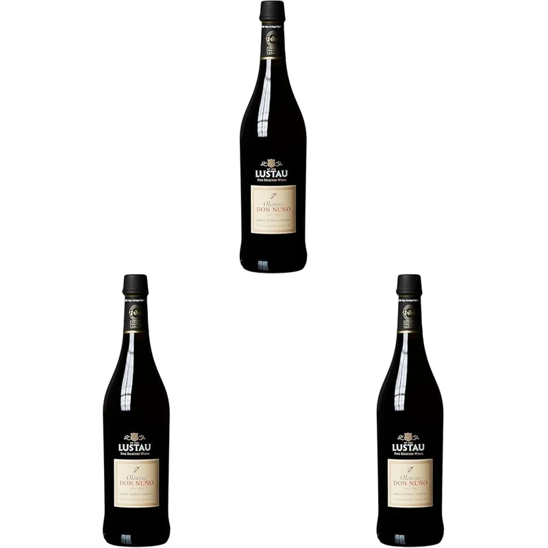 Lustau Don Nuno Dry Oloroso Sherry, 75 cl (Pack of 3)
