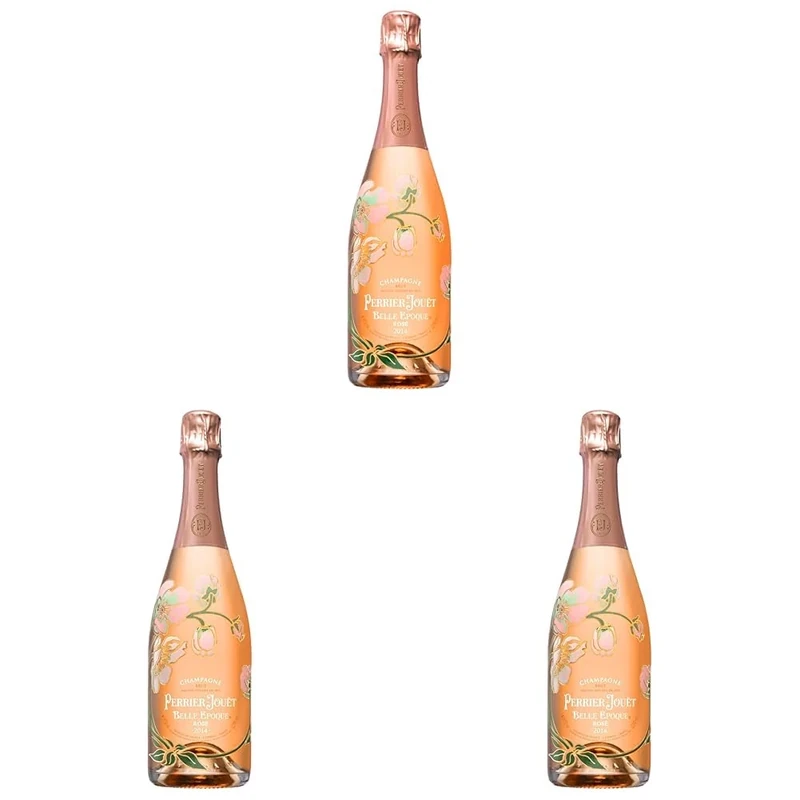 Perrier-Jouët Belle Epoque Brut Rosé, 2014, 75 cl (Pack of 3)