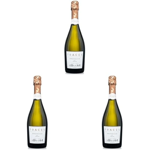 TRACES Prosecco Naturally Lighter, Lower Calorie, Sugar Free - 1 x 750ml (Pack of 3)