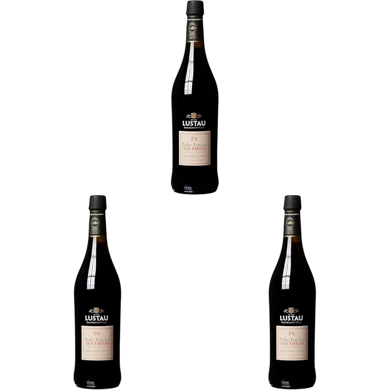 Lustau San Emilio Pedro Ximenez Sherry, 75 cl (Pack of 3)