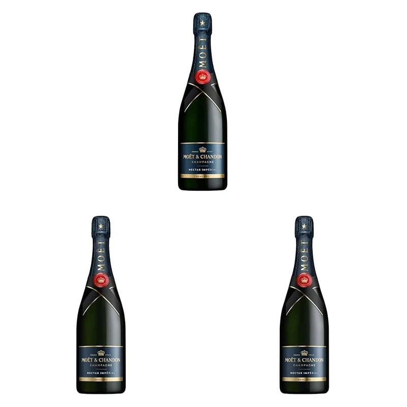 Moët & Chandon Nectar Impérial Champagne, 75cl (Pack of 3)